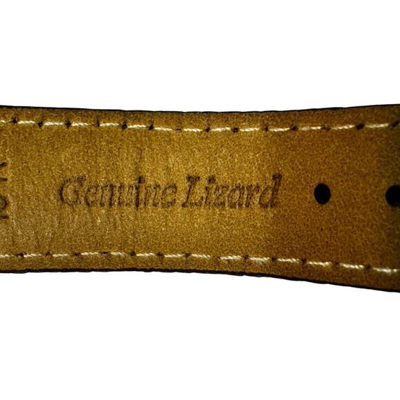 1950 - BULOVA - Vintage Manual Wrist Watch Genuine Lizard Band - Picture 12 of 15